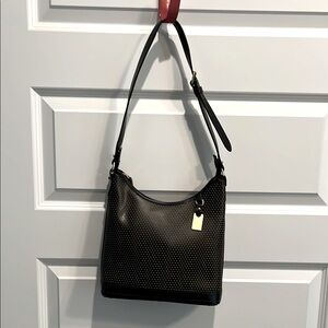 Dooney & Bourke Black Perforated Handbag